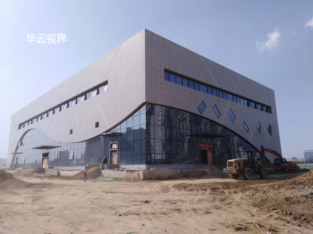 濱州防空活動中心，55寸液晶拼接屏項目案例